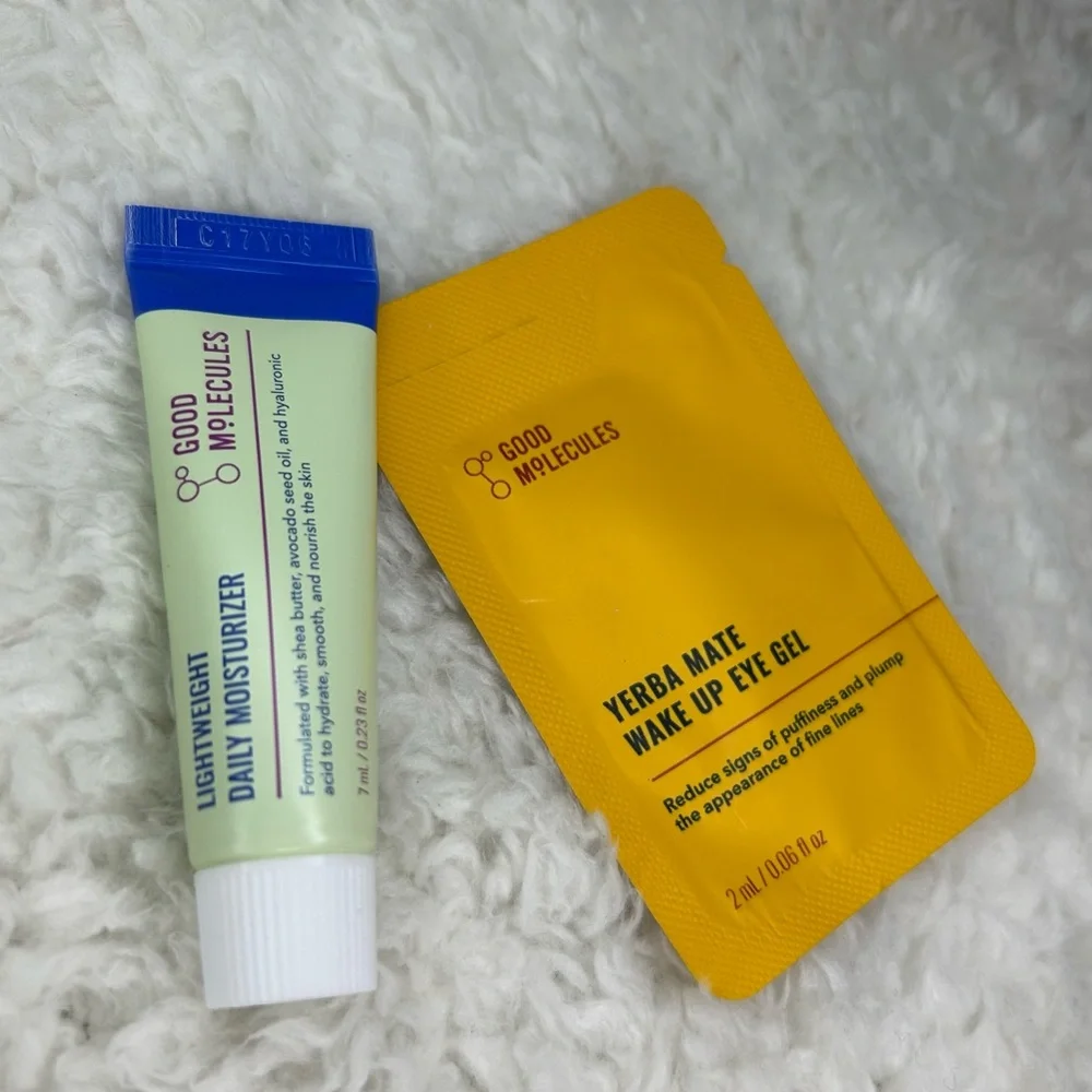 Good Molecule Lightweight Daily Moisturizer & Yerba Mate Wake Up Eye Gel Samples
